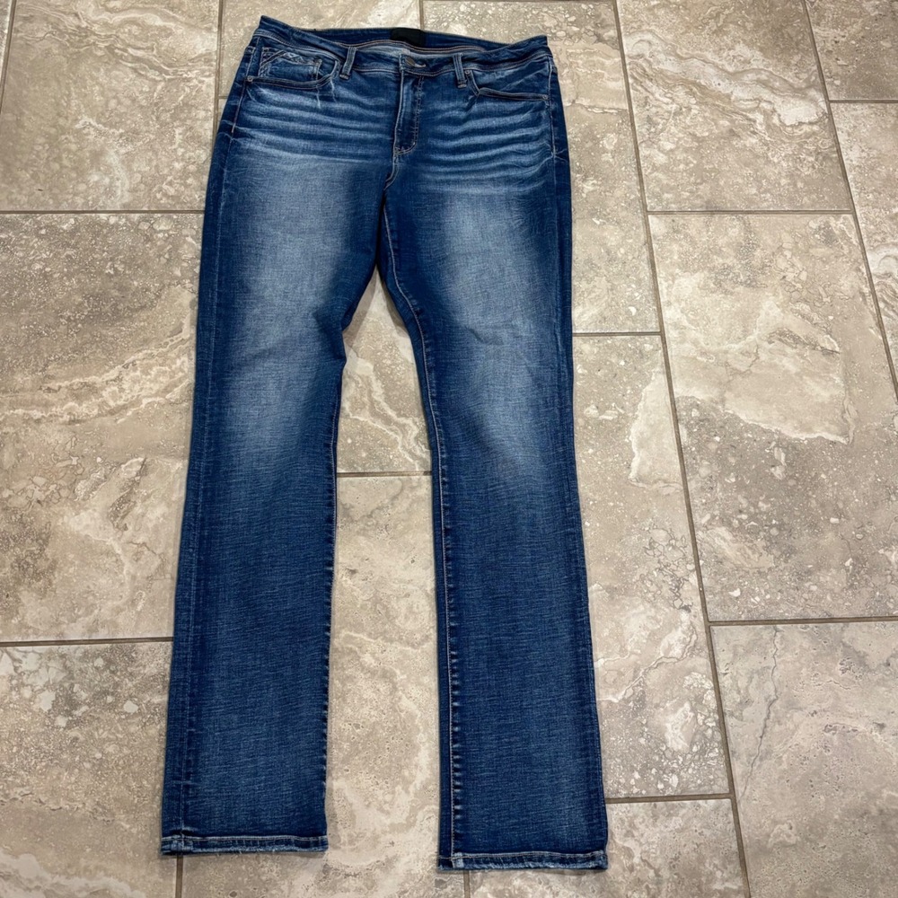Buckle Black Fit No 93 Straight Leg Jeans Medium Wash 33x34 BBW1551L